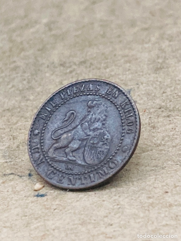 Monedas de Espa&ntilde;a: Moneda de un c&eacute;ntimo 1870 - Foto 2