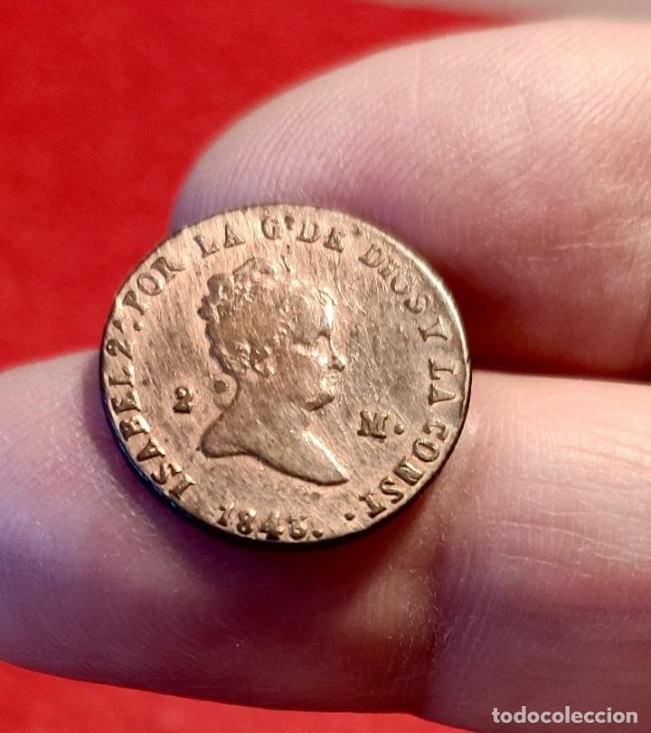 Monedas de Espa&ntilde;a: 2 PRECIOSOS MARAVED&Iacute;S DE ISABEL II, CECA SEGOVIA - Foto 1
