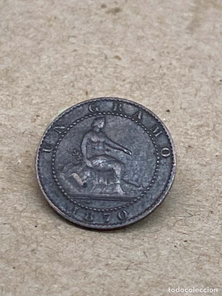 Monedas de Espa&ntilde;a: Moneda de un c&eacute;ntimo 1870 - Foto 1