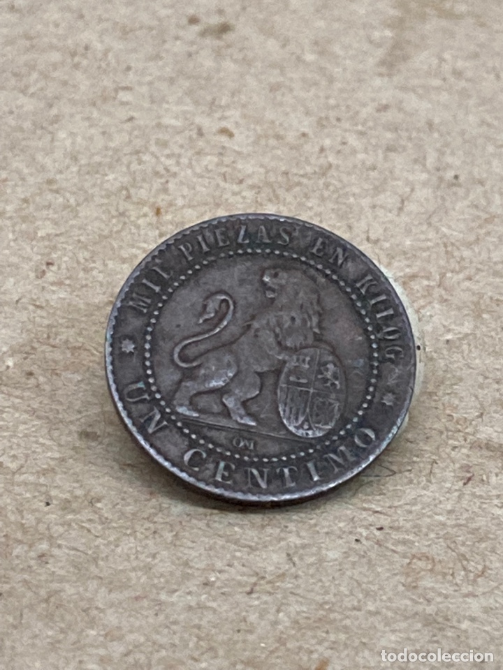 Monedas de Espa&ntilde;a: Moneda de un c&eacute;ntimo 1870 - Foto 1