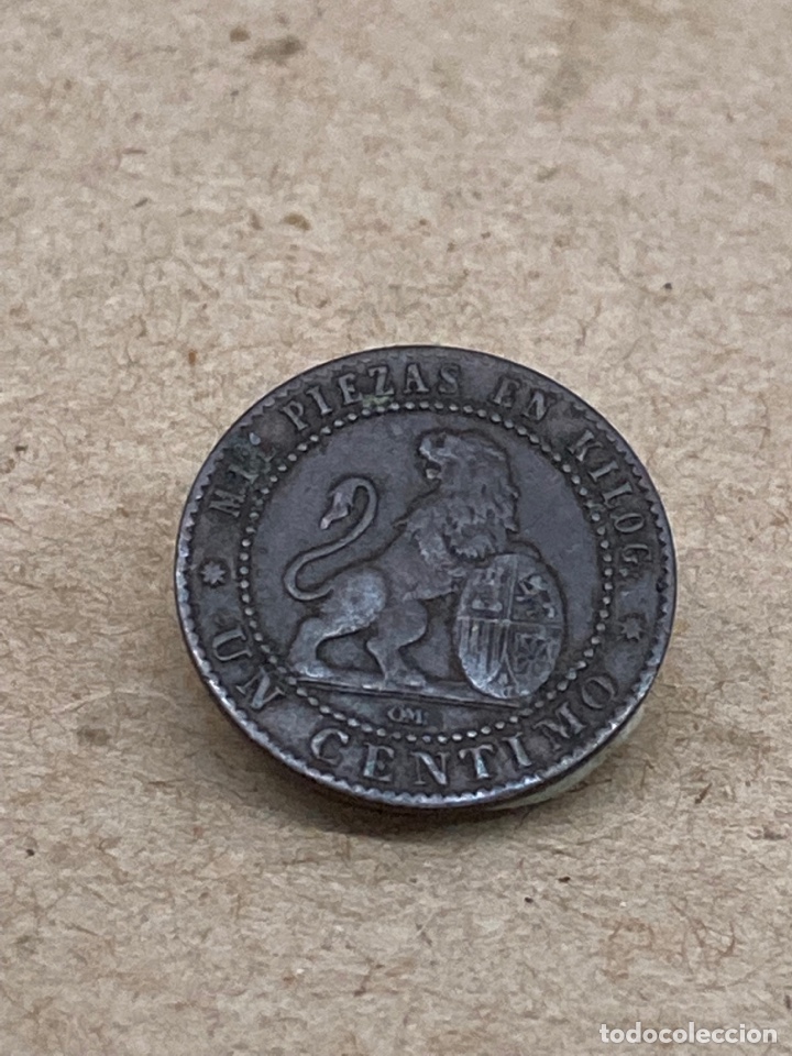 Monedas de Espa&ntilde;a: Moneda de un c&eacute;ntimo 1870 - Foto 1
