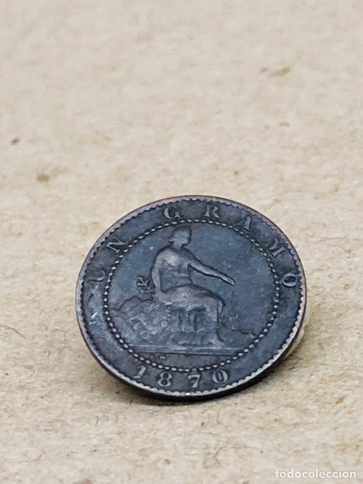 Monedas de Espa&ntilde;a: Moneda de un c&eacute;ntimo 1870 - Foto 1