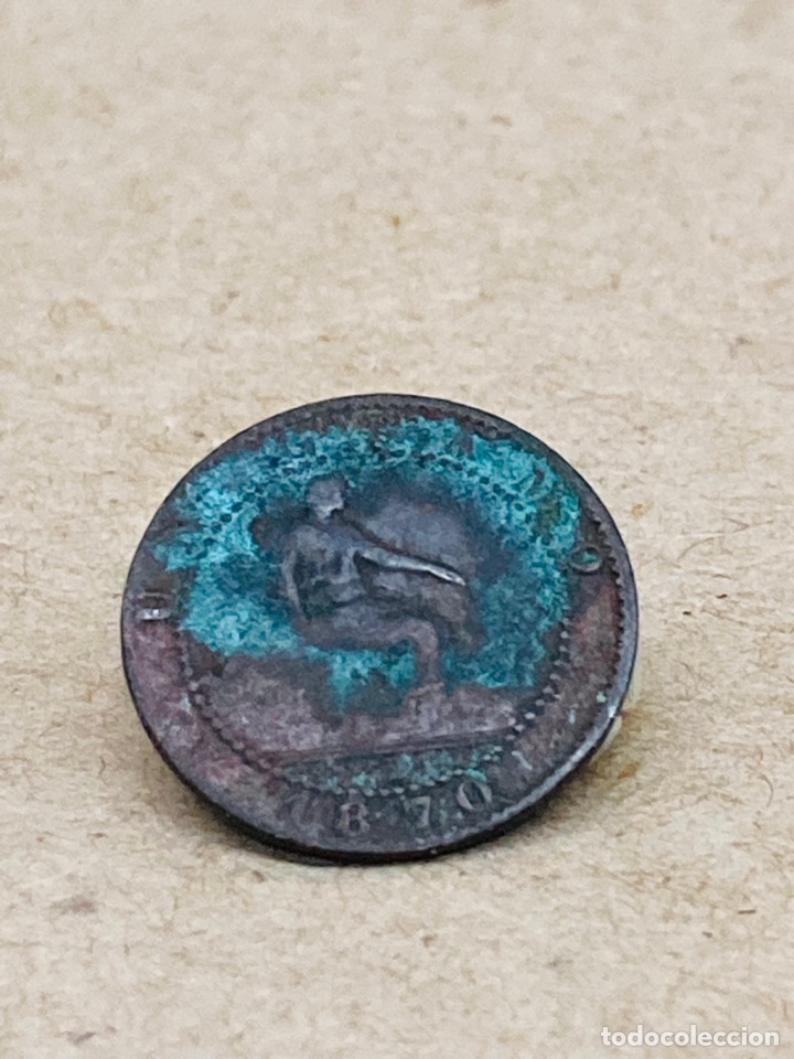 Monedas de Espa&ntilde;a: Moneda de un c&eacute;ntimo 1870 - Foto 2