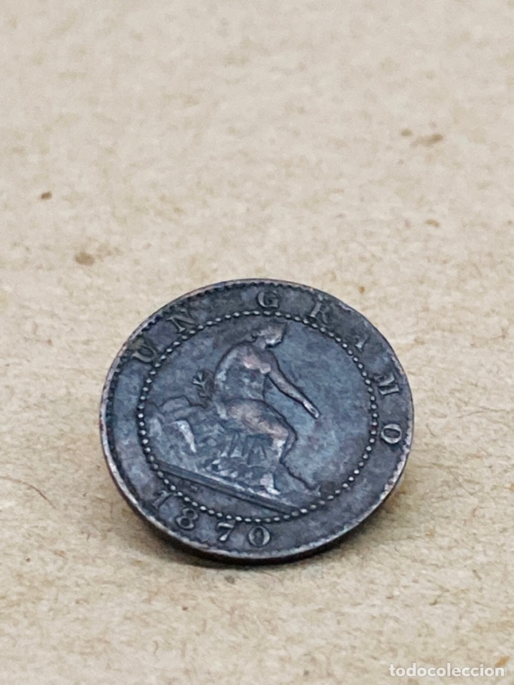 Monedas de Espa&ntilde;a: Moneda de un c&eacute;ntimo 1870 - Foto 1