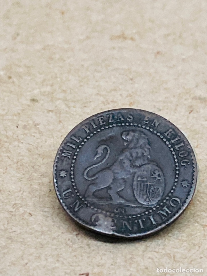 Monedas de Espa&ntilde;a: Moneda de un c&eacute;ntimo 1870 - Foto 1