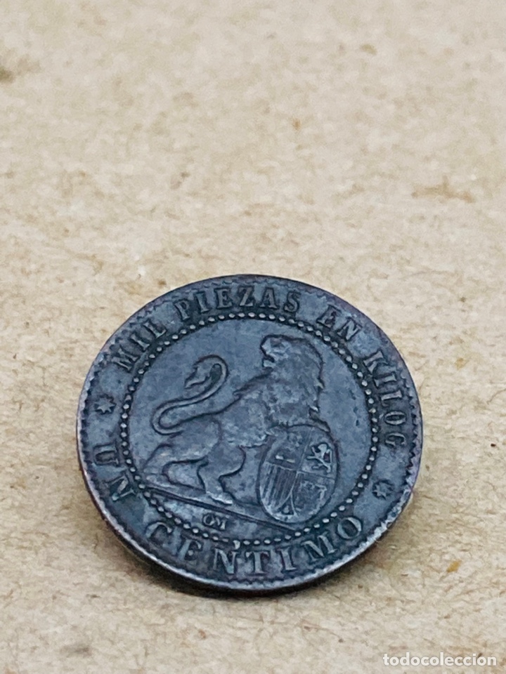 Monedas de Espa&ntilde;a: Moneda de un c&eacute;ntimo 1870 - Foto 1