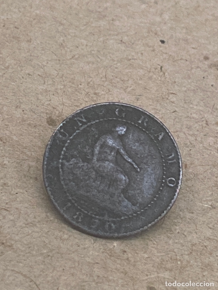 Monedas de Espa&ntilde;a: Moneda de un c&eacute;ntimo 1870 - Foto 2