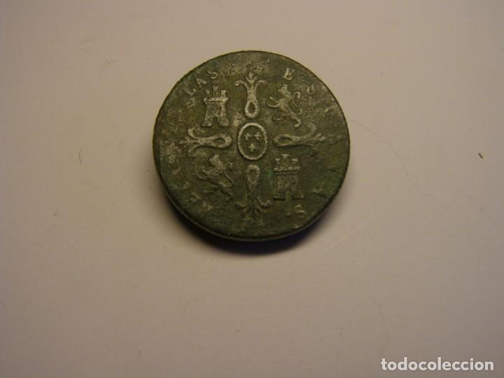 Monedas de Espa&ntilde;a: Moneda de 8 maraved&iacute;s, Isabel 2&ordf;, Jubia. A&ntilde;o 1848 - Foto 2