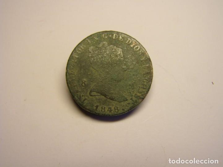 Monedas de Espa&ntilde;a: Moneda de 8 maraved&iacute;s, Isabel 2&ordf;, Jubia. A&ntilde;o 1848 - Foto 1