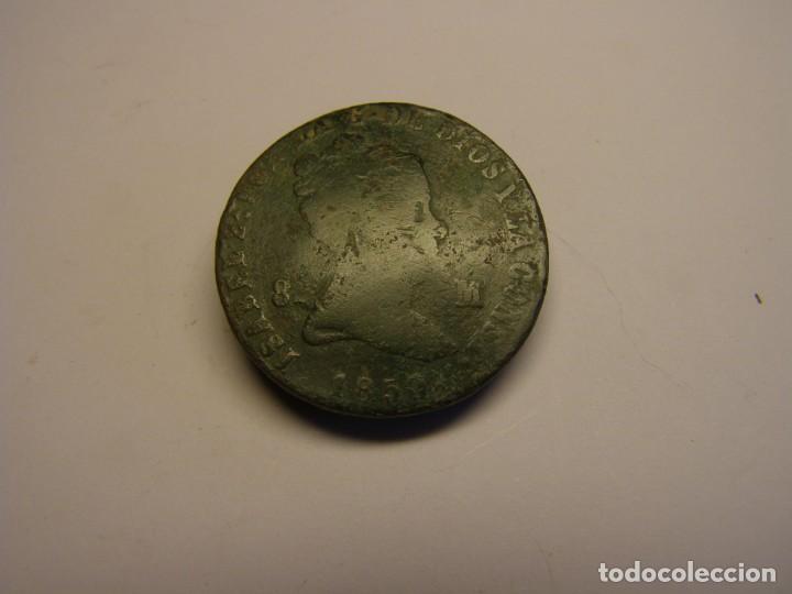 Monedas de Espa&ntilde;a: Moneda de 8 maraved&iacute;s, Isabel 2&ordf;, Jubia. A&ntilde;o 1850 - Foto 1
