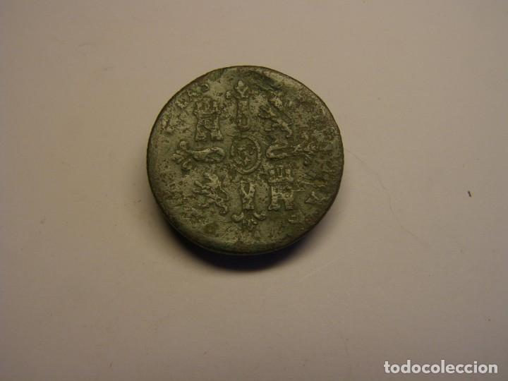 Monedas de Espa&ntilde;a: Moneda de 8 maraved&iacute;s, Isabel 2&ordf;, Jubia. A&ntilde;o 1850 - Foto 2