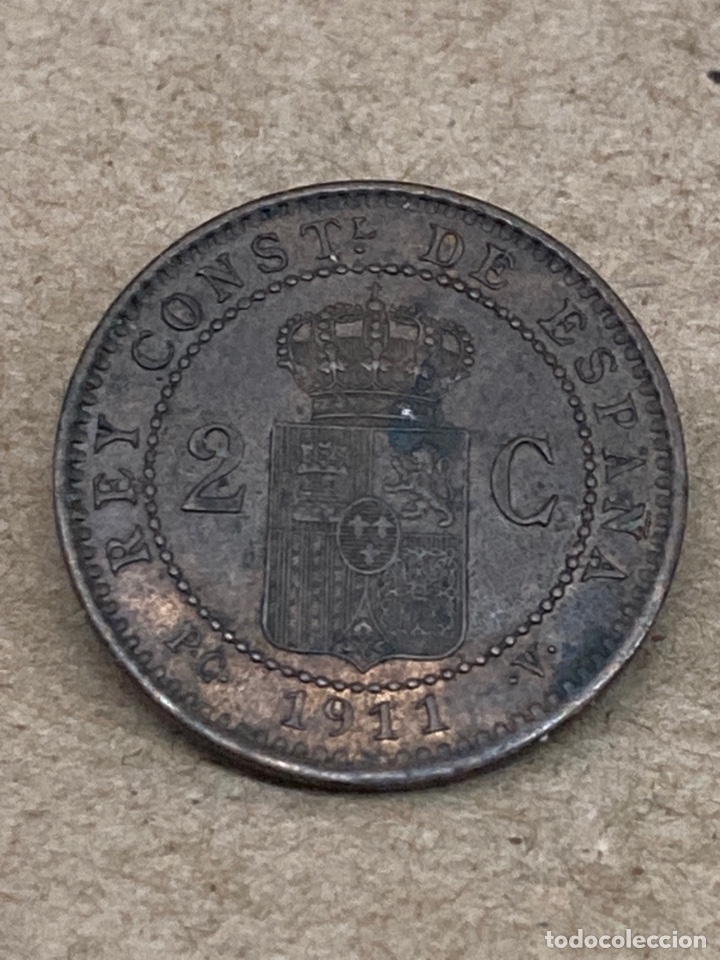 Monedas de Espa&ntilde;a: Moneda 2 c&eacute;ntimos 1911 E11 - Foto 2