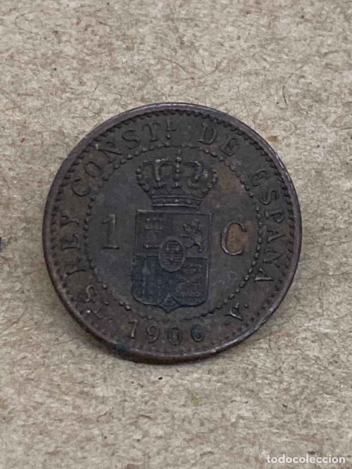 Monedas de Espa&ntilde;a: Moneda 1 c&eacute;ntimo 1906 - Foto 1