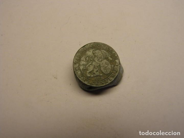 Monedas de Espa&ntilde;a: Moneda antigua 1 c&eacute;ntimo, Gobierno provisional. A&ntilde;o 1870. - Foto 2