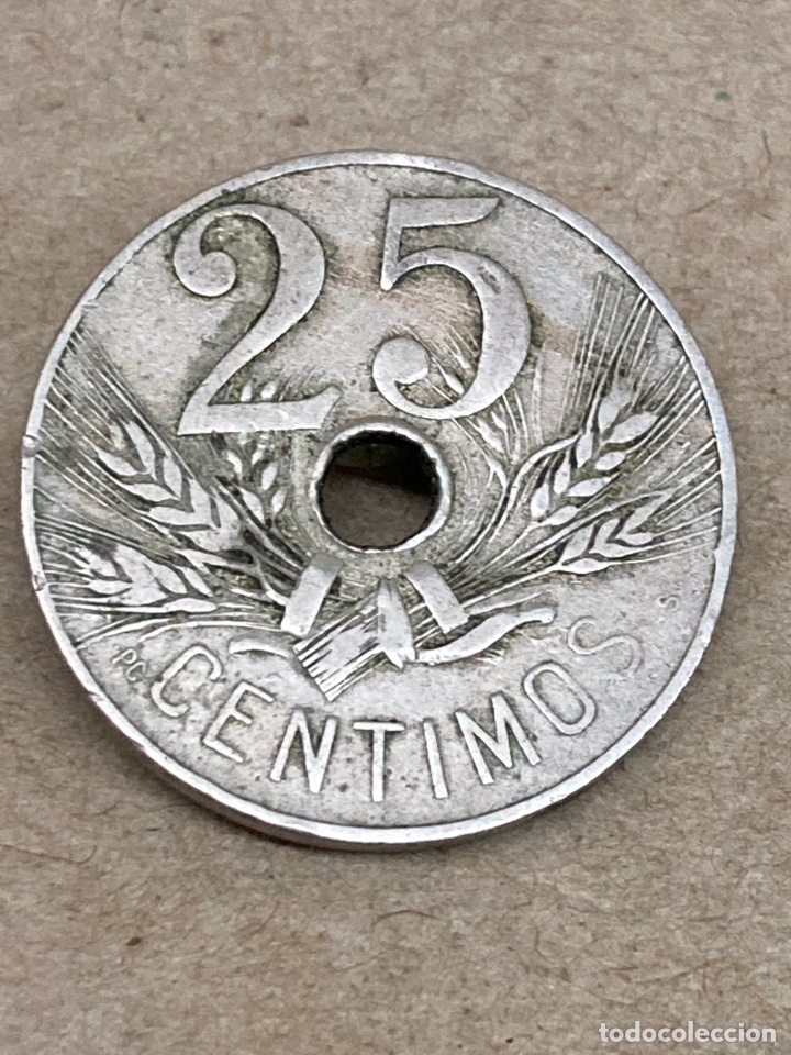 Monedas de Espa&ntilde;a: Moneda de 25 c&eacute;ntimos 1927 - Foto 1