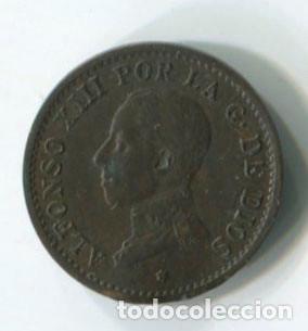 Monedas de Espa&ntilde;a: Espa&ntilde;a. Alfonso XIII, 1 c&eacute;ntimo de 1913 - Foto 1