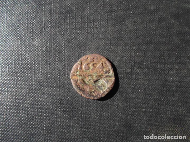 Monedas de Espa&ntilde;a: moneda de 4 maravedis 1654 Felipe IV - Foto 1