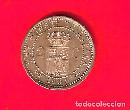 Monedas de Espa&ntilde;a: ESPA&Ntilde;A 2 CENTIMOS 1904*04 (s) - Foto 2