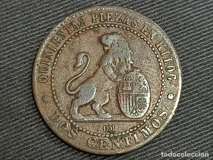 Monedas de Espa&ntilde;a: Espa&ntilde;a , 2 centimos 1870 , Gobierno Provisional, 27049 - Foto 1