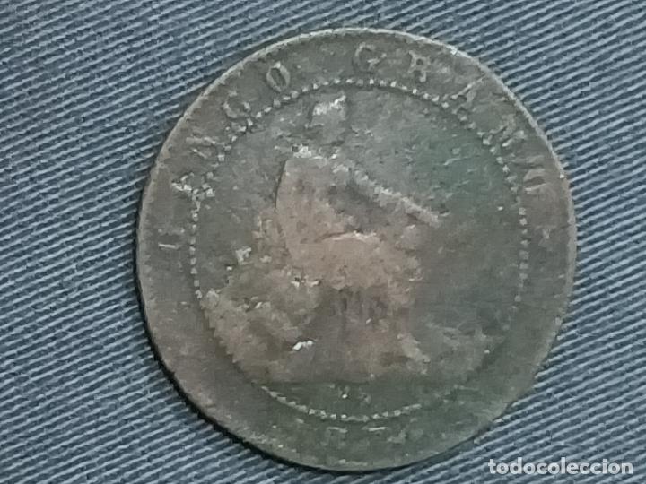 Monedas de Espa&ntilde;a: Espa&ntilde;a , 5 centimos 1870 , Gobierno Provisional, 27051 - Foto 2