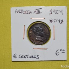 Monedas de España: 2 CÉNTIMOS. ALFONSO XIII. 1904.