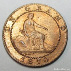 Monedas de España: GOBIERNO PROVISIONAL, 1 CENTIMO DE COBRE DE 1870 CECA DE BARCELONA-O.M. SC EXTRAORDINARIO. LOTE 4019. Lote 329917133