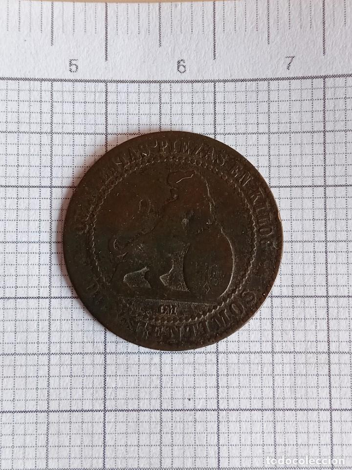 Monedas de Espa&ntilde;a: Moneda 2 c&eacute;ntimo, 1870, gobierno provisional,primera Rep&uacute;blica - Foto 1