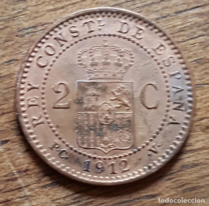 Monedas de Espa&ntilde;a: 2 centimos Alfonso XIII 1912 &times;12 PCV - Foto 2