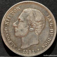 Monedas de España: 2 PESETAS 1881 *--*81 ALFONSO XII PLATA ESPAÑA. Lote 331968363
