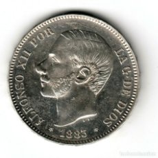 Monedas de España: ESPAÑA 5 PESETAS PLATA 1883 MS.M. *18* *83* REY ALFONSO XII S/C-