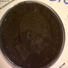 Monedas de España: ALFONSO XII DIEZ CENTIMOS CASCO PRUSIANO FANTASIA DE EPOCA 1878. Lote 334352573