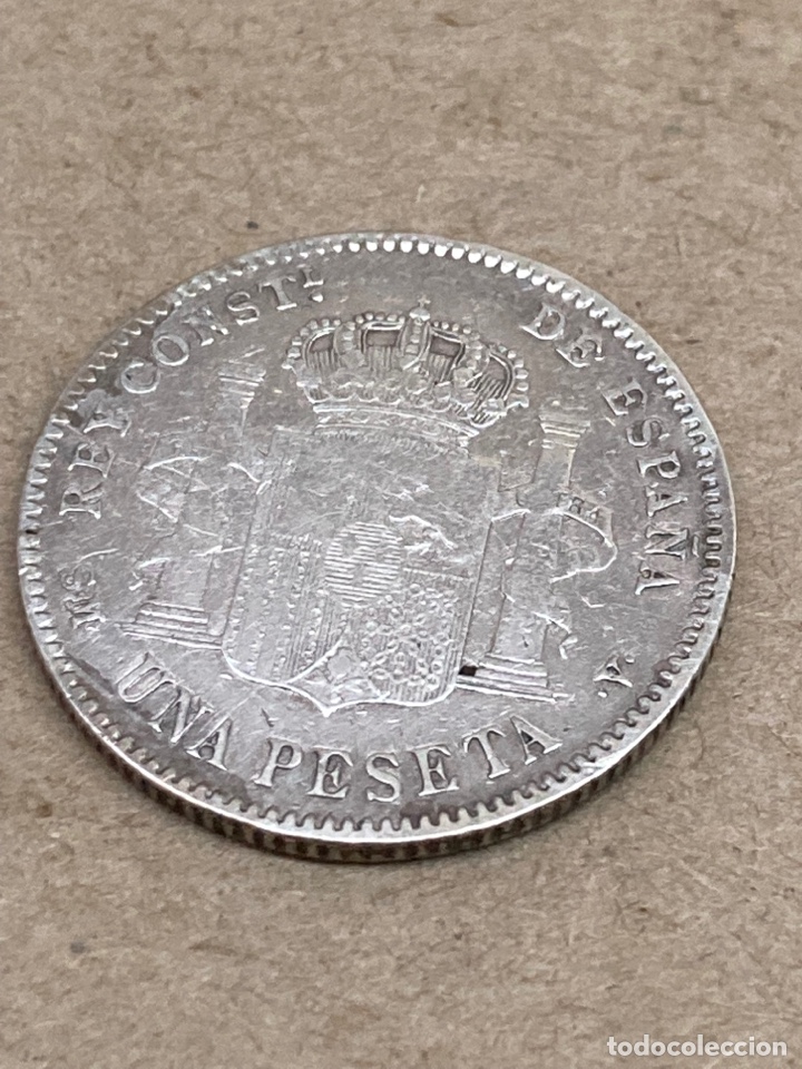 Monedas de Espa&ntilde;a: Moneda de plata una peseta 1900 - Foto 2