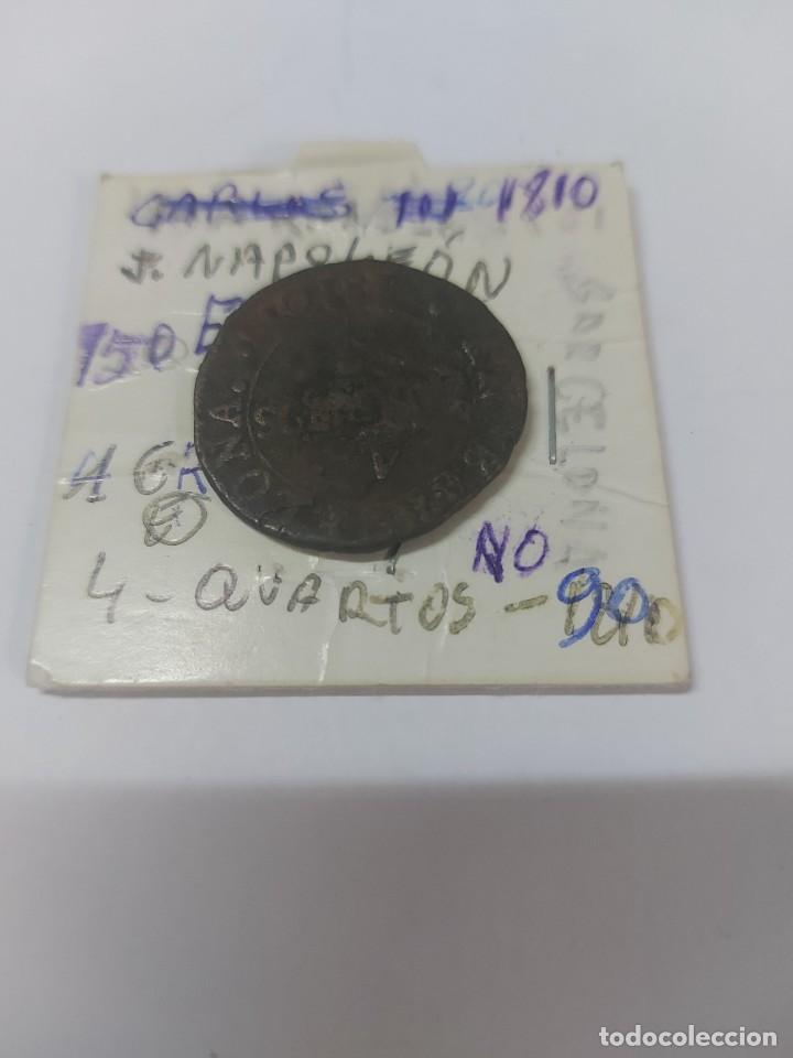 Monedas de Espa&ntilde;a: moneda 4 cuartos Jose Napoleon a&ntilde;o 1810 - Foto 2