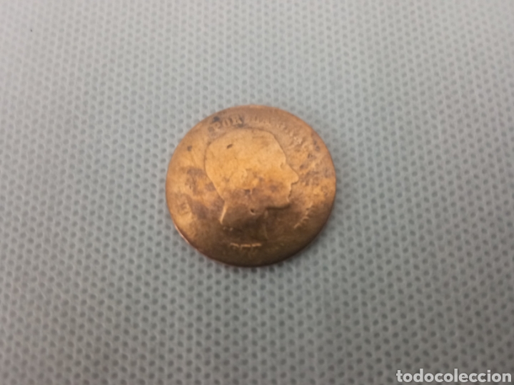 Monedas de Espa&ntilde;a: Espa&ntilde;a moneda 5 c&eacute;ntimos 1877 Alfonso XII - Foto 1