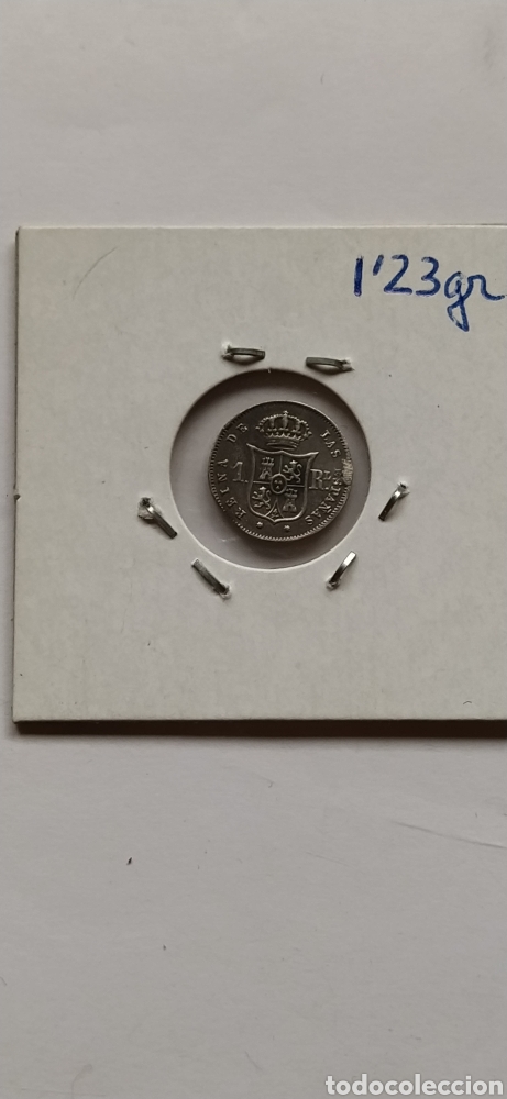 Monedas de Espa&ntilde;a: Moneda de Isabel II de 1864 Sevilla de 1 real. - Foto 3