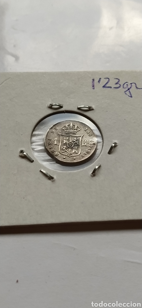 Monedas de Espa&ntilde;a: Moneda de Isabel II de 1864 Sevilla de 1 real. - Foto 4