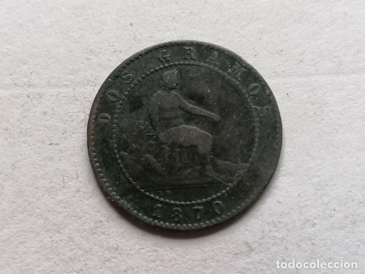 Monedas de Espa&ntilde;a: MONEDA DOS CENTIMOS, GOBIERNO PROVISIONAL, 1870 - Foto 1
