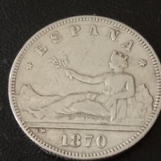 Monedas de España: ESPAÑA 2 PESETAS 1870 *74. Lote 337034403