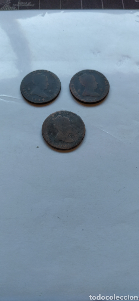 Monedas de Espa&ntilde;a: Monedas de cobre de Isabel II de 8 maraved&iacute;s. - Foto 2