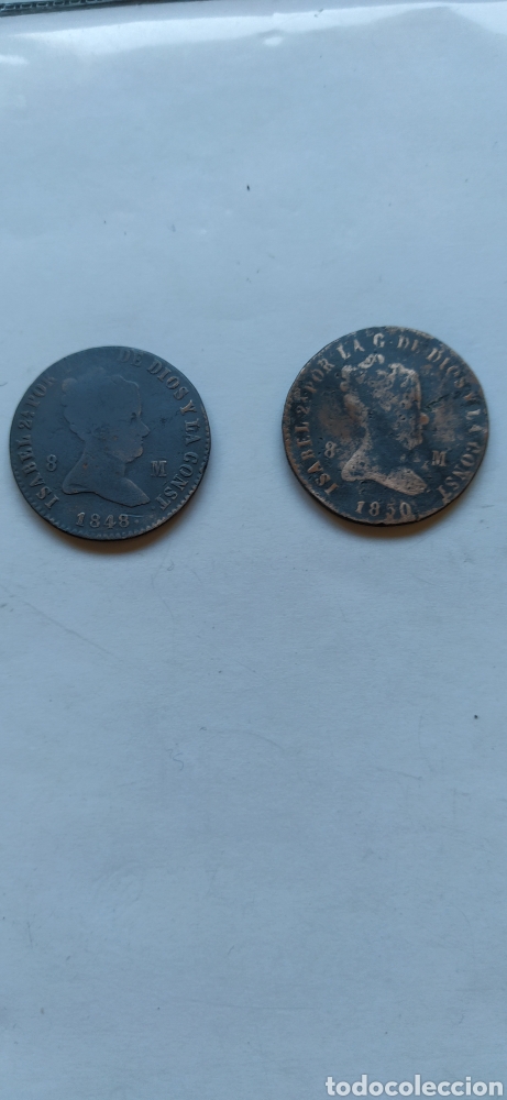 Monedas de Espa&ntilde;a: Monedas de cobre de Isabel II. - Foto 2