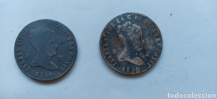 Monedas de Espa&ntilde;a: Monedas de cobre de Isabel II. - Foto 3