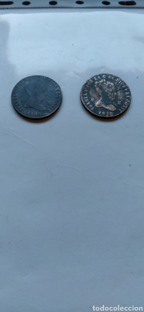 Monedas de Espa&ntilde;a: Monedas de cobre de Isabel II. - Foto 1