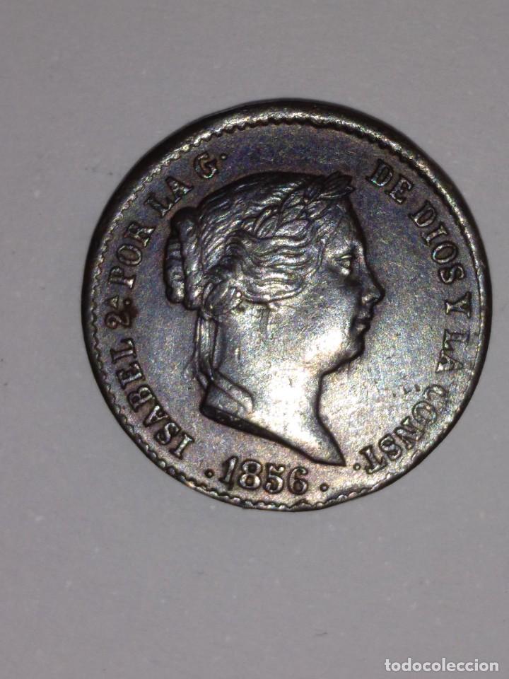 Monedas de Espa&ntilde;a: 10 centimos 1856 ISABEL II - Segovia- EBC - Foto 4
