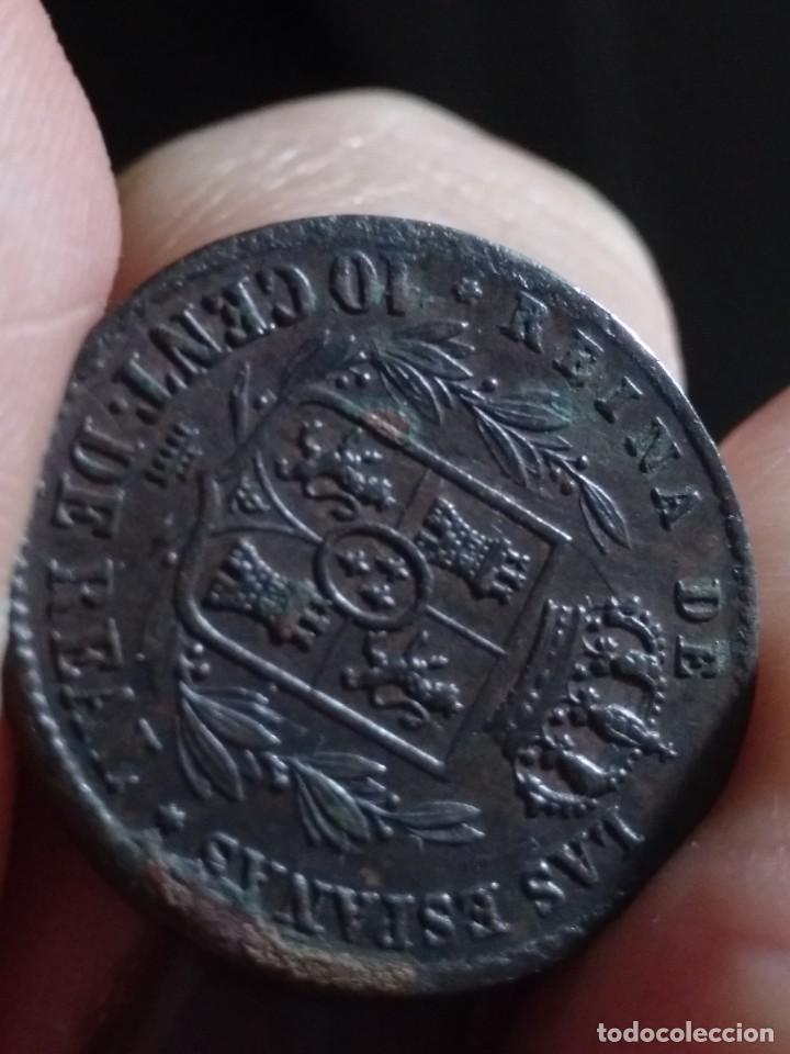 Monedas de Espa&ntilde;a: 10 centimos 1856 ISABEL II - Segovia- EBC - Foto 12