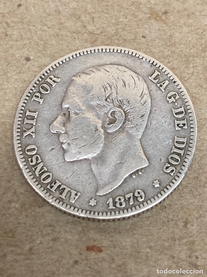 Monedas de Espa&ntilde;a: Moneda de plata 2 pesetas 1879 - Foto 2