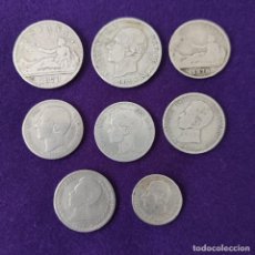 Monedas de España: 8 MONEDAS DE PLATA ESPAÑA. DE 1870 A 1903. 1ªREPUBLICA, ALFONSO XII Y XIII. ORIGINALES. MUY BONITAS. Lote 339840298