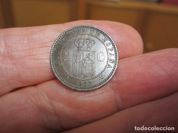 Monedas de Espa&ntilde;a: MONEDA DE 2 C&Eacute;NTIMOS DE ALFONSO XIII DE 1912 - Foto 2