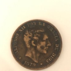 Monedas de España: MONEDA ALFONSO XII 1879, HERMOSO COBRE 10 CENTIMOS, BELLA PATINA. BARCELONA. Lote 339946498
