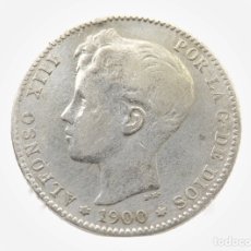 Monedas de España: UNA PESETA DE PLATA. 1900 S•M-V. ALFONSO XIII.MBC.. Lote 339922283