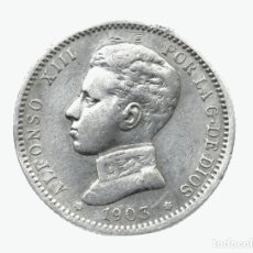 Monedas de España: UNA PESETA DE PLATA. 1903 S•M-V. ALFONSO XIII.MBC.. Lote 339922753